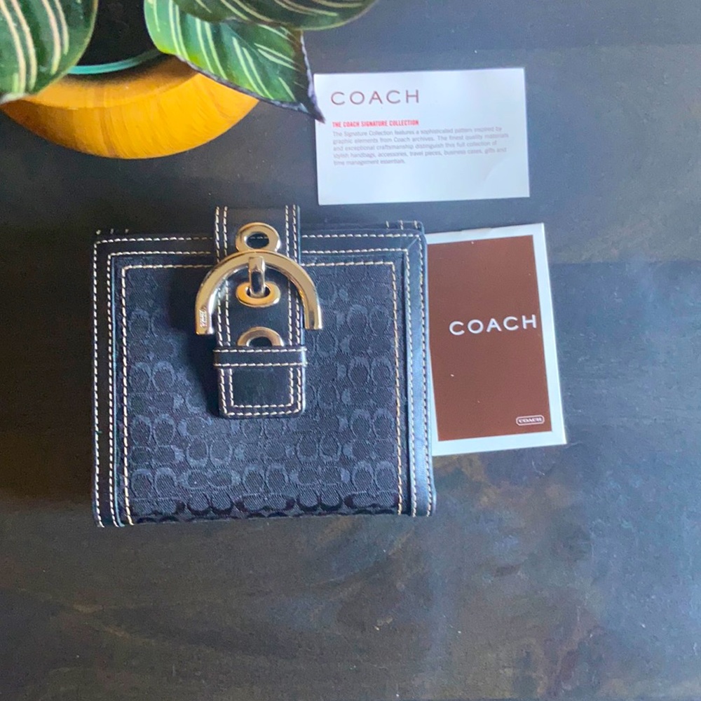 Coach signature French wallet Y2K